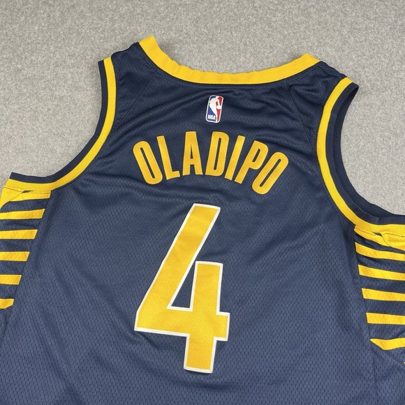 Nike Indiana Pacers Jersey Mens 48 Large Swingman Victor Oladipo Blue Sewn NBA - Picture 4 of 8